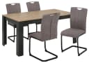 HOME AFFAIRE Essgruppe Napoli 5-tlg. Grau Anthrazit Holzwerkstoff Bild 1