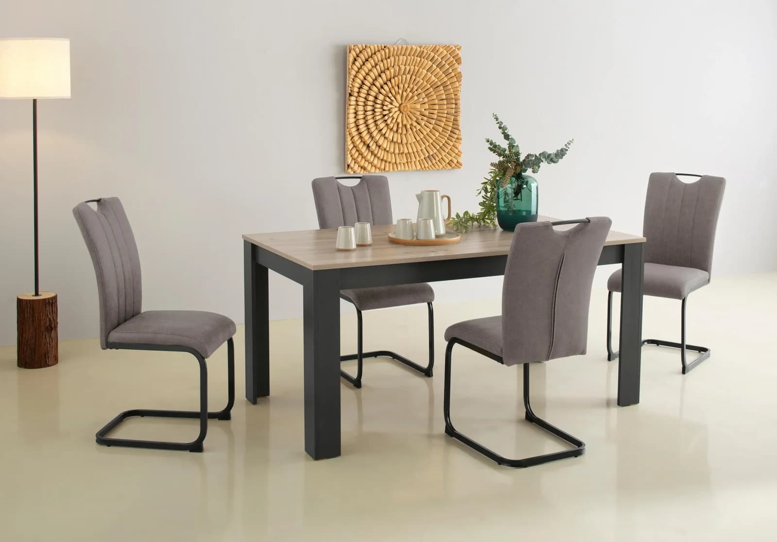 HOME AFFAIRE Essgruppe Napoli 5-tlg. Grau Anthrazit Holzwerkstoff - Bild 5
