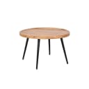 byLiving Couchtisch Romy Schwarz Natur Akazie Metall Bild 1