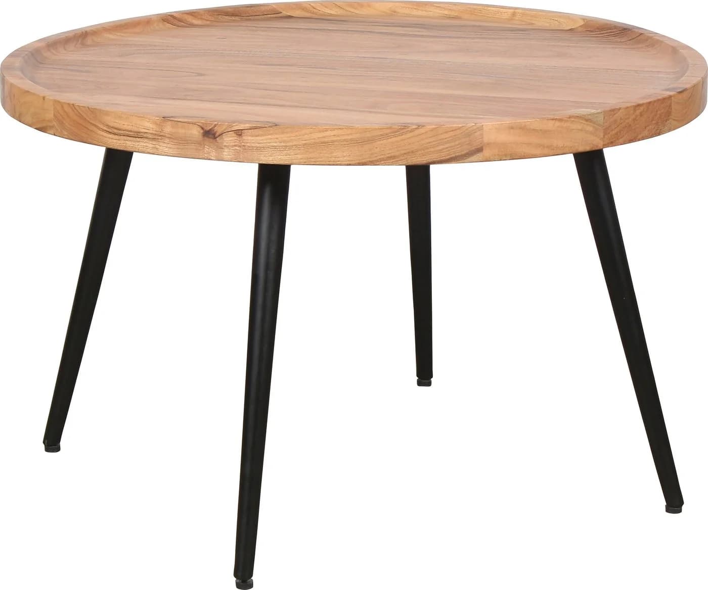 byLiving Couchtisch Romy Schwarz Natur Akazie Metall - Bild 2