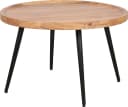 byLiving Couchtisch Romy Schwarz Natur Akazie Metall Bild 3