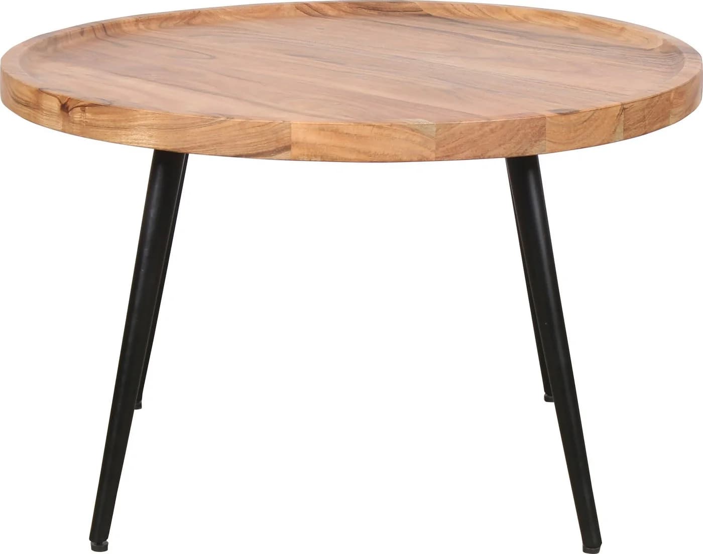 byLiving Couchtisch Romy Schwarz Natur Akazie Metall - Bild 4
