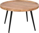 byLiving Couchtisch Romy Schwarz Natur Akazie Metall Bild 5