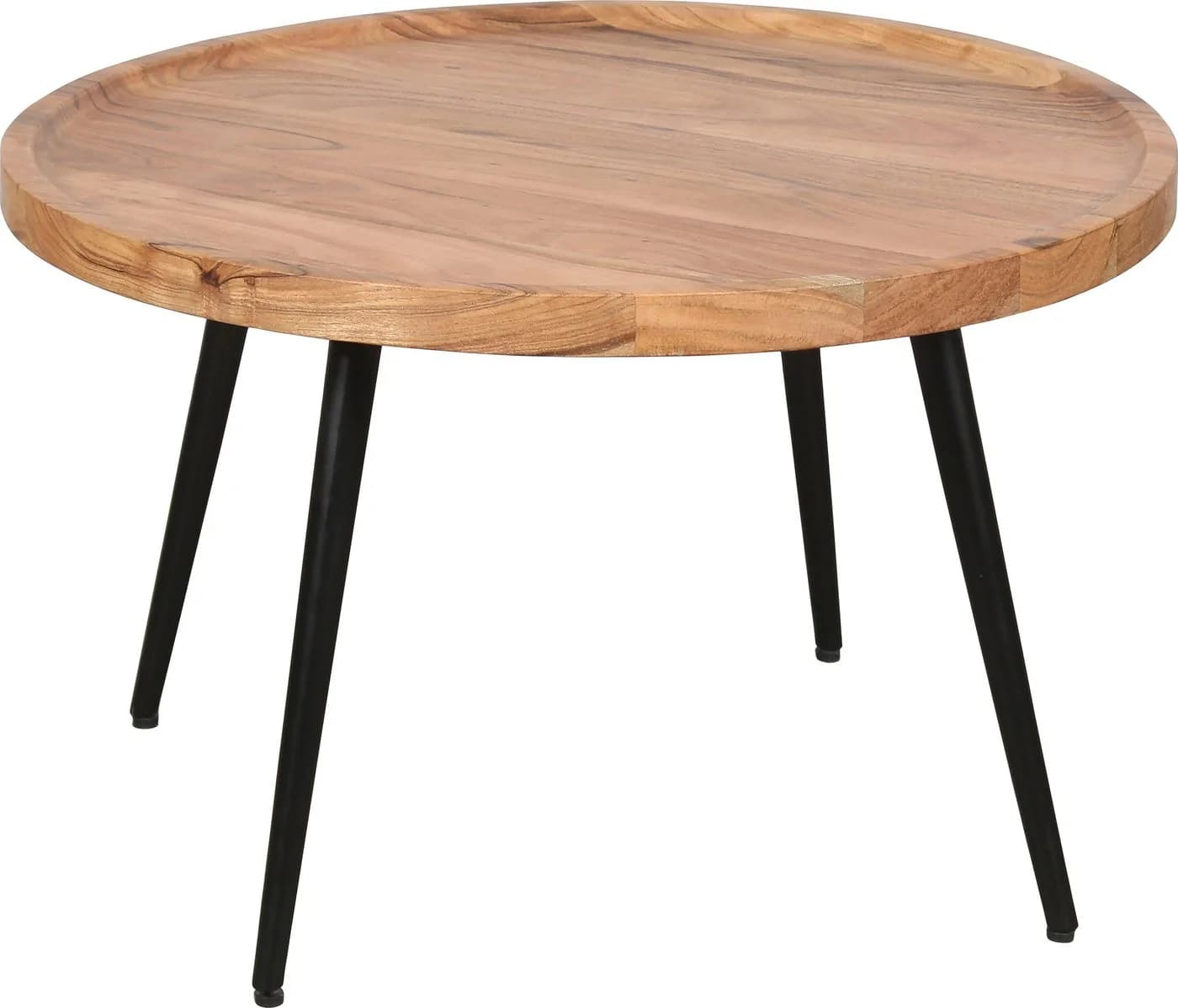byLiving Couchtisch Romy Schwarz Natur Akazie Metall - Bild 5