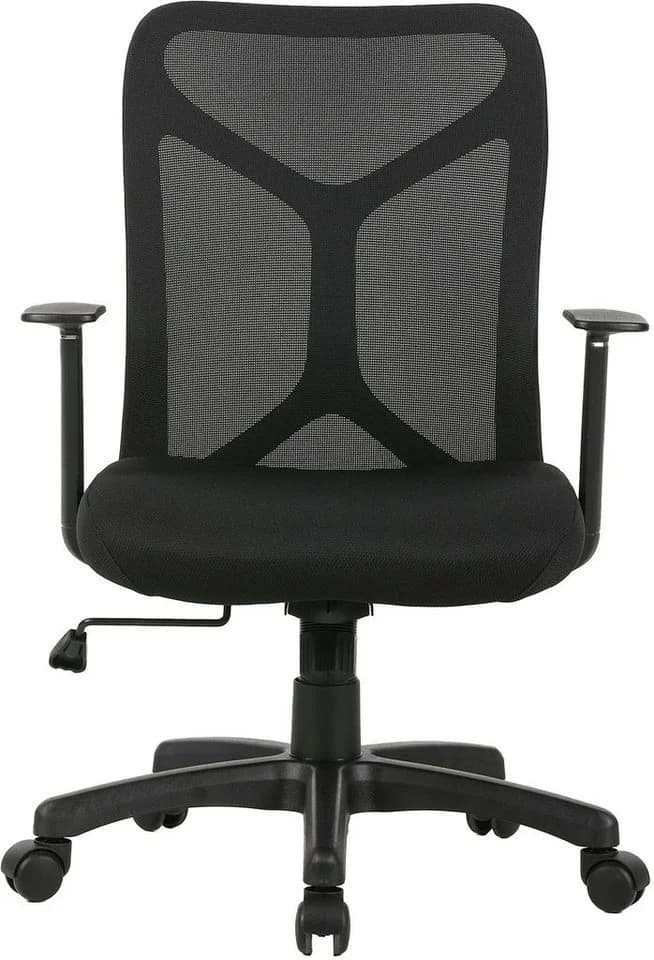 byLIVING Drehstuhl Bone Schwarz Moderner Bürostuhl mit Synchronmechanik - Bild 2