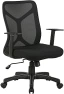 byLIVING Drehstuhl Bone Schwarz Moderner Bürostuhl mit Synchronmechanik Bild 3