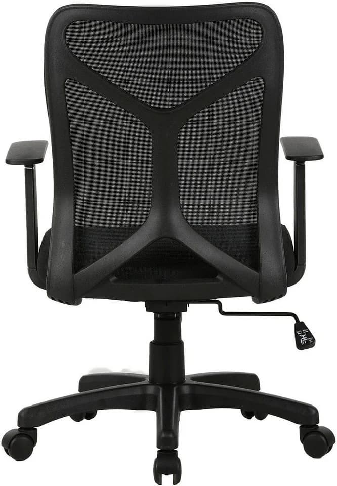 byLIVING Drehstuhl Bone Schwarz Moderner Bürostuhl mit Synchronmechanik - Bild 4
