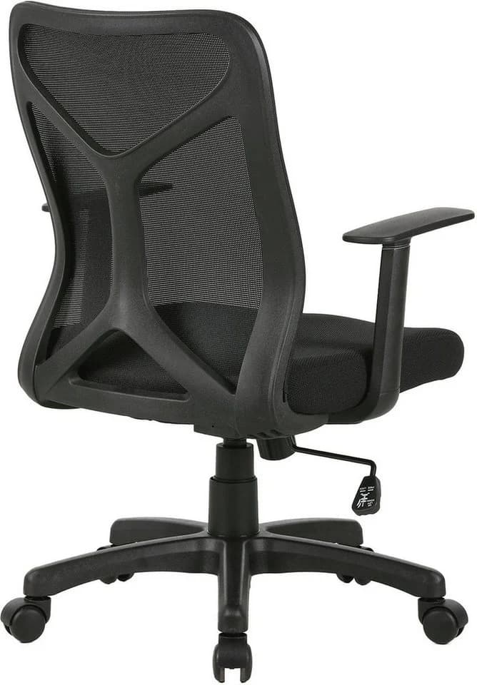 byLIVING Drehstuhl Bone Schwarz Moderner Bürostuhl mit Synchronmechanik - Bild 5