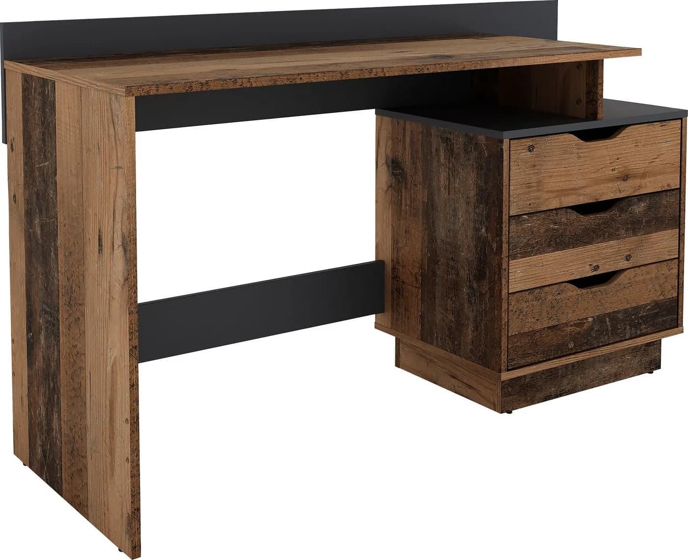 byLIVING Schreibtisch Bern Moderner Computertisch Old Wood Anthrazit - Bild 5