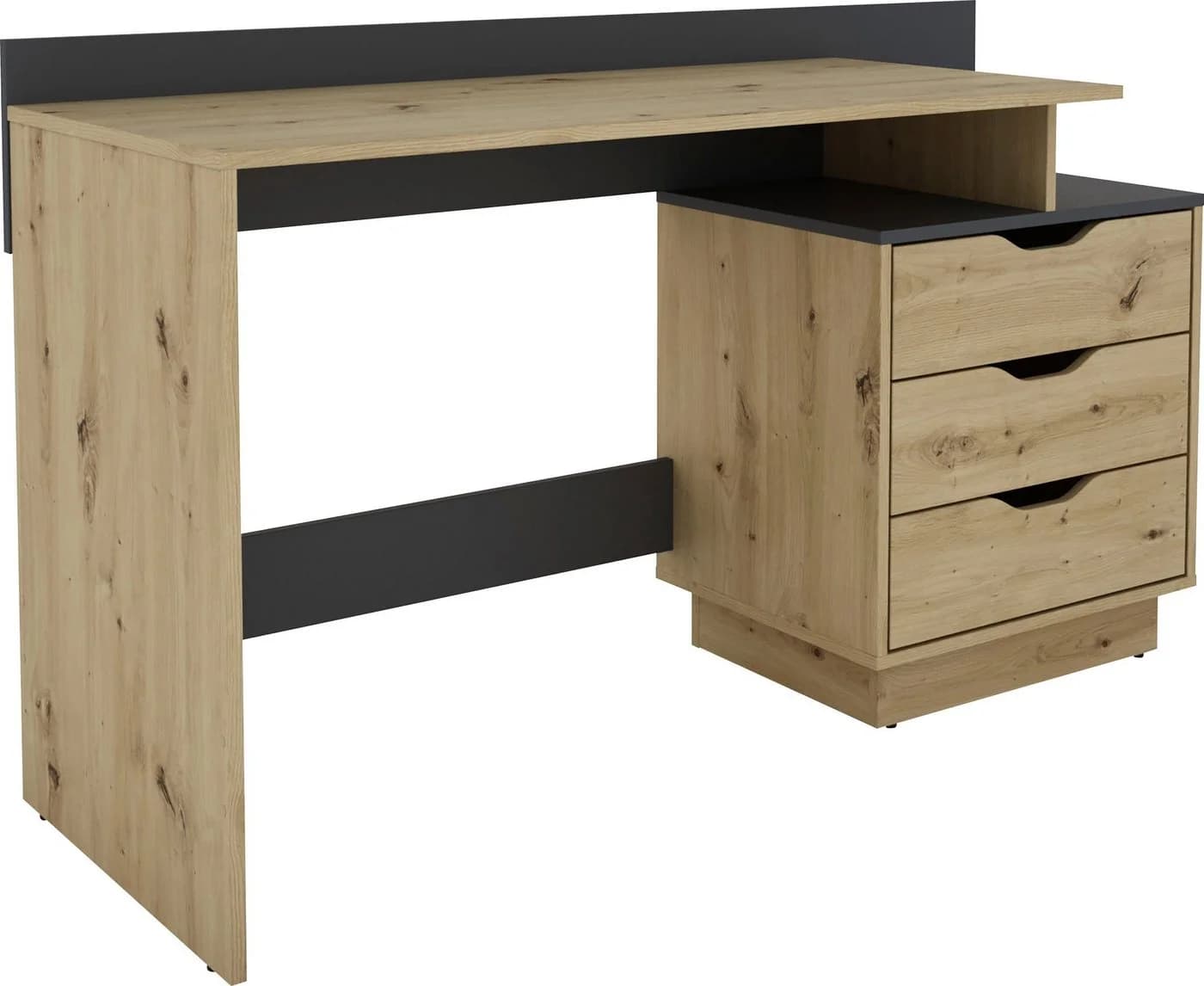 byLiving Schreibtisch Bern Modern Artisan Eiche Anthrazit - Bild 5