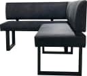 byLIVING Eckbank Vancouver Anthrazit Metallgestell Bild 5