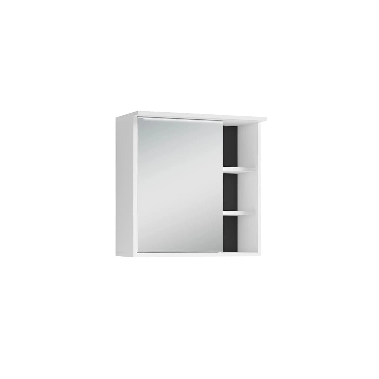 byLIVING Spiegelschrank WELLNESS Weiß mit LED Beleuchtung