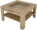 byLIVING Couchtisch RALPH 67 cm Artisan Eiche Glaseinsatz Bild 5