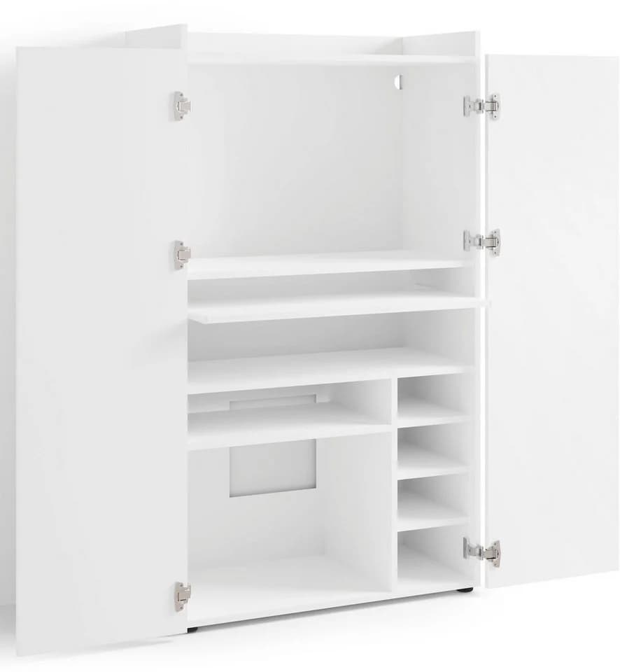 byLIVING Sekretär Janne Weiß Modern mit Ausziehtischplatte - Bild 4