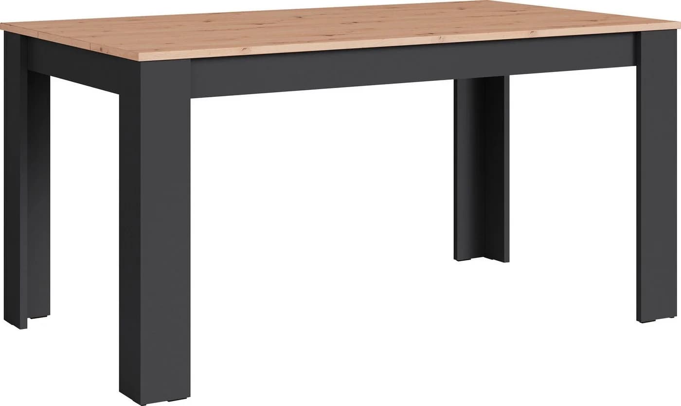 BYLIVING Esstisch Nori Anthrazit Eicheoptik 160cm - Bild 2