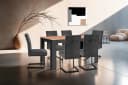 BYLIVING Esstisch Nori Anthrazit Eicheoptik 160cm Bild 4