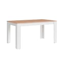byLIVING Esstisch Nori Weiß Eicheoptik Modern Bild 1