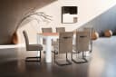 byLIVING Esstisch Nori Weiß Eicheoptik Modern Bild 4