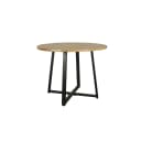 byLiving Esstisch Arrow Rund Massivholz Akazie Natur Schwarz Bild 1