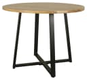 byLiving Esstisch Arrow Rund Massivholz Akazie Natur Schwarz Bild 2