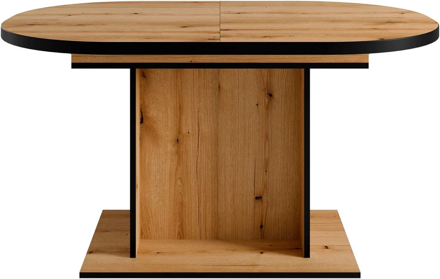 OTTO HOME Esstisch Basel Ausziehbar Eiche Schwarz Oval - Bild 2
