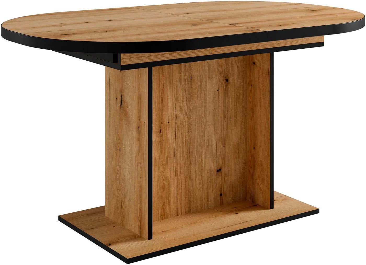 OTTO HOME Esstisch Basel Ausziehbar Eiche Schwarz Oval - Bild 5