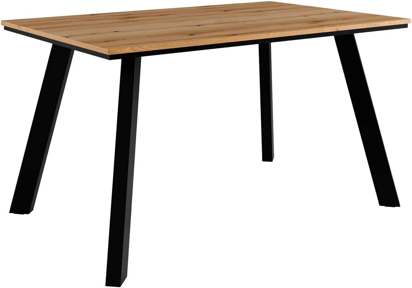 OTTO HOME Esstisch Genf Schwarz Eiche Holzwerkstoff 4-Fuß-Gestell - Bild 5