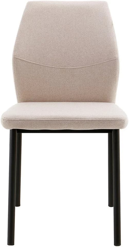 OTTO HOME Esszimmerstuhl Lumos Creme Schwarz Webstoff Metallgestell - Bild 5