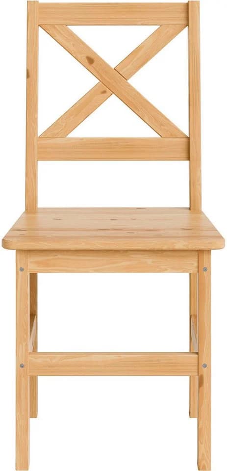 HOME AFFAIRE Malmö 4er Holzstuhl Set Massivholz Kiefer Natur - Bild 4