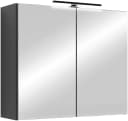 Spiegelschrank BYLIVING Serie Spree Anthrazit Soft-Close LED-Beleuchtung Bild 2