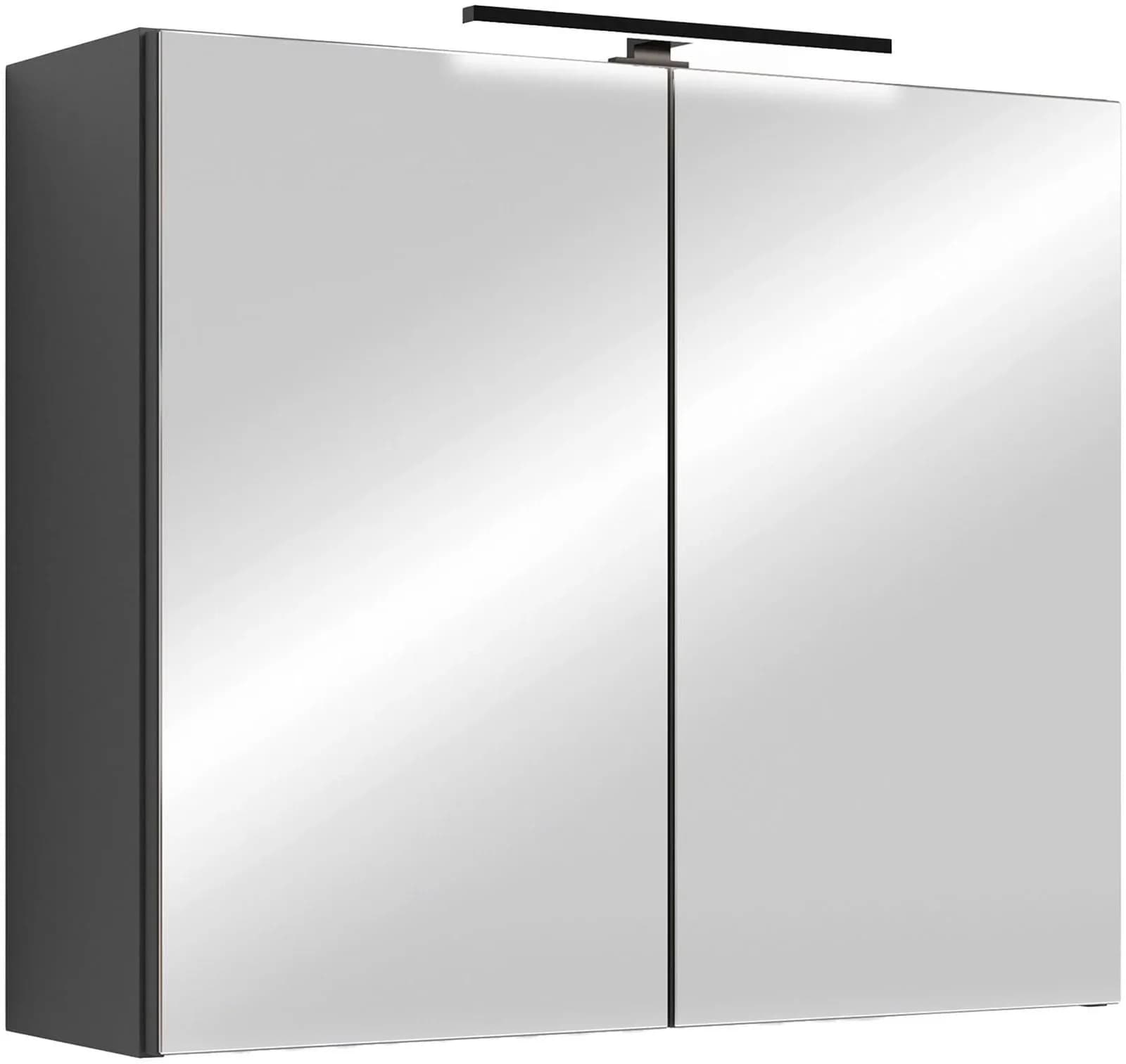 Spiegelschrank BYLIVING Serie Spree Anthrazit Soft-Close LED-Beleuchtung - Bild 2