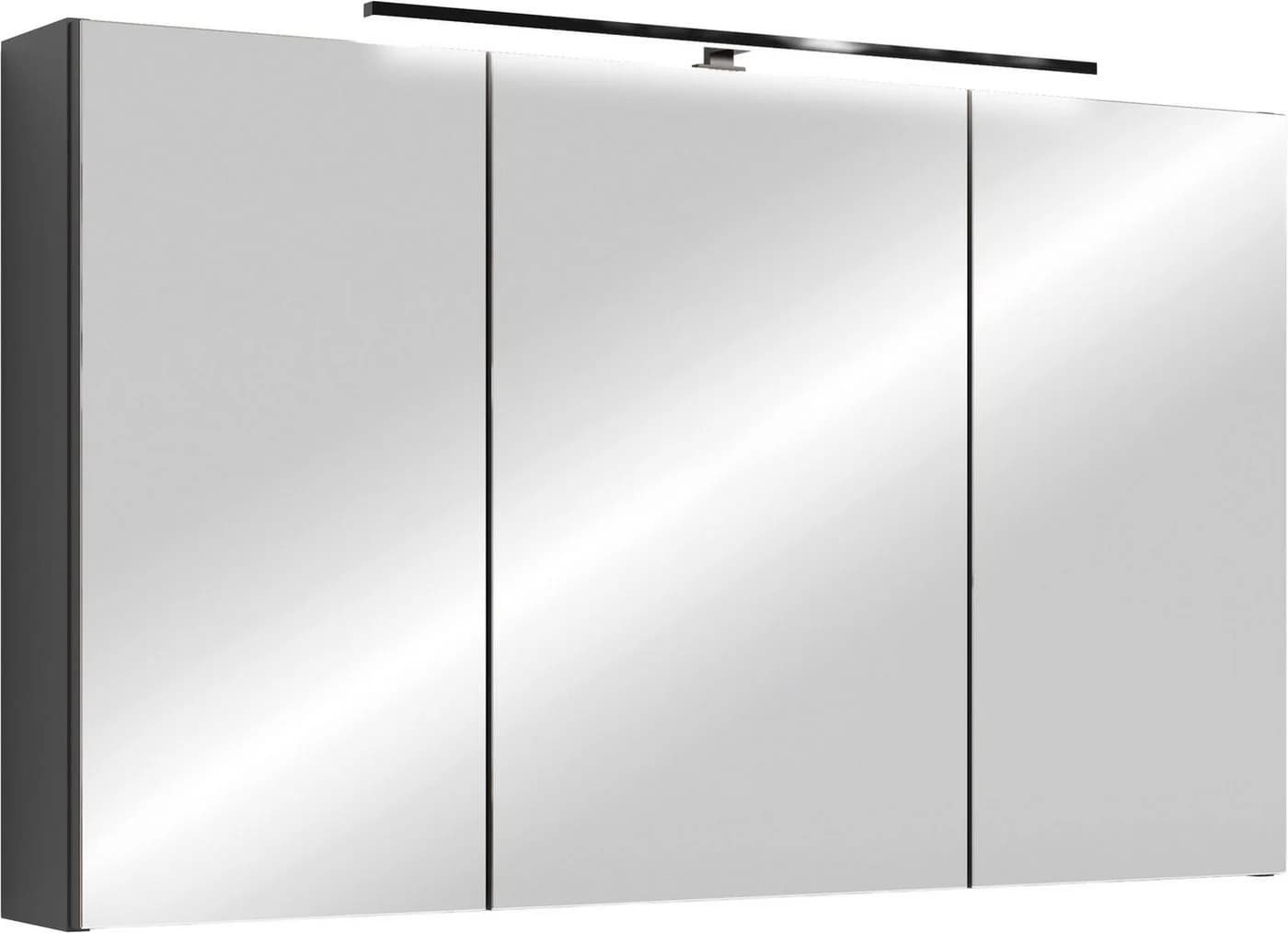 Spiegelschrank SPREE byLIVING 100 cm Anthrazit Soft-Close LED-Beleuchtung - Bild 3