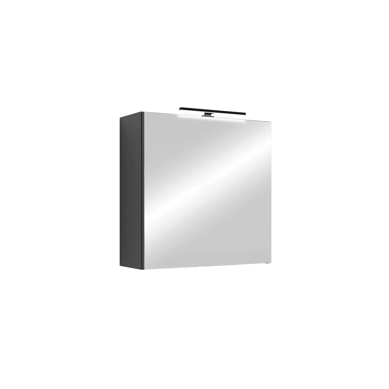 Spiegelschrank byLiving Serie Spree Anthrazit LED-Beleuchtung