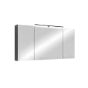 byLIVING Spiegelschrank Serie Spree 120 cm Anthrazit LED Beleuchtung Bild 1