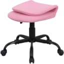 byLIVING Bürostuhl Trolly Kinderstuhl Drehstuhl Rosa Zusammenklappbar Bild 4