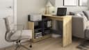 Eckschreibtisch BYLIVING Bern Artisan Eiche Graphit Bild 4