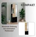 Kompaktgarderobe BYLIVING "Dielen - Set Andorra" Schwarz Eiche Bild 3