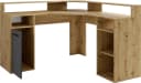byLIVING Gamingtisch Fox Eck-Schreibtisch Modern Grau Braun Bild 2