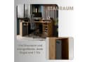 byLIVING Gamingtisch Fox Eck-Schreibtisch Modern Grau Braun Bild 4