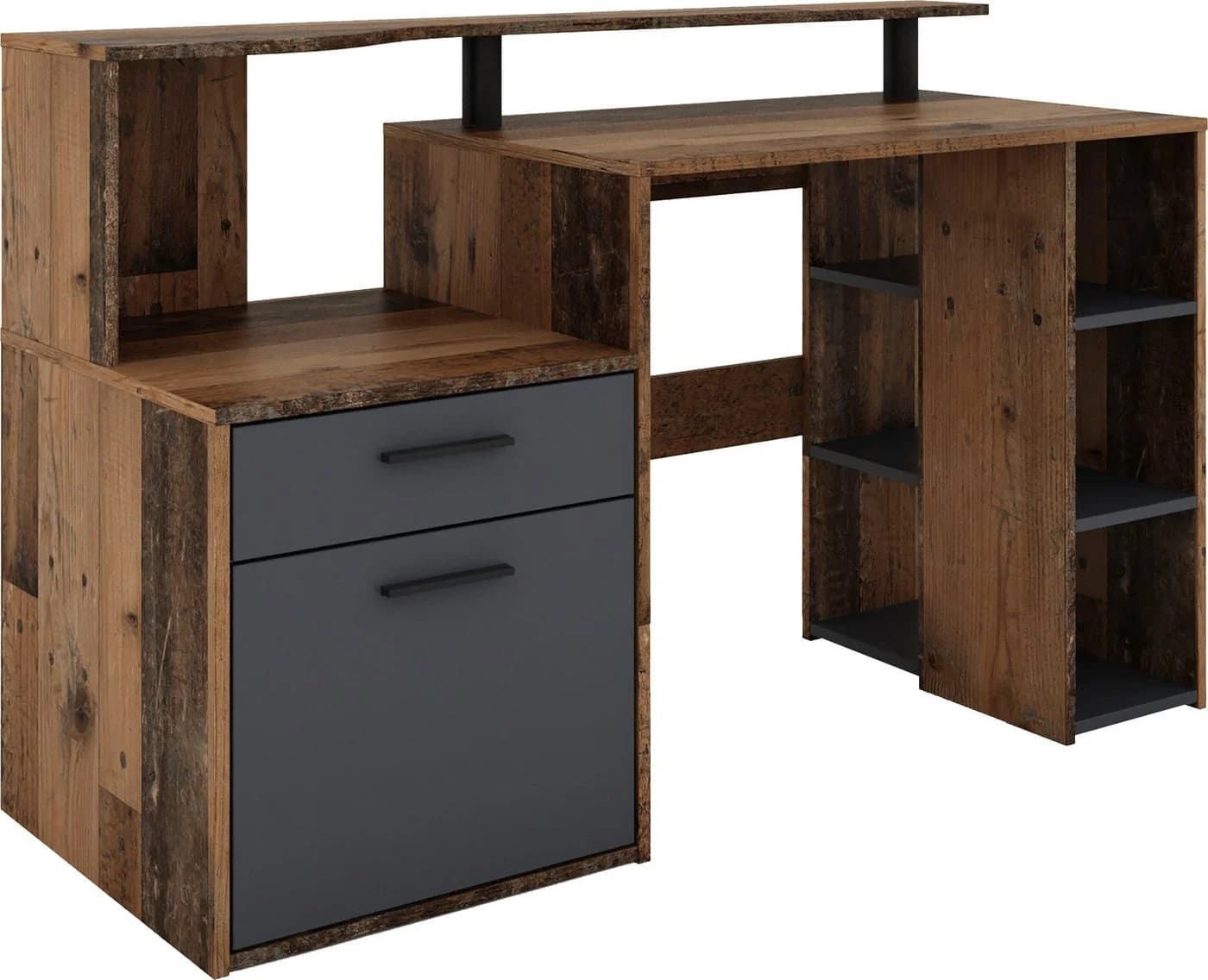 BYLIVING Schreibtisch Louise 140cm Old Style mit Stauraum - Bild 2