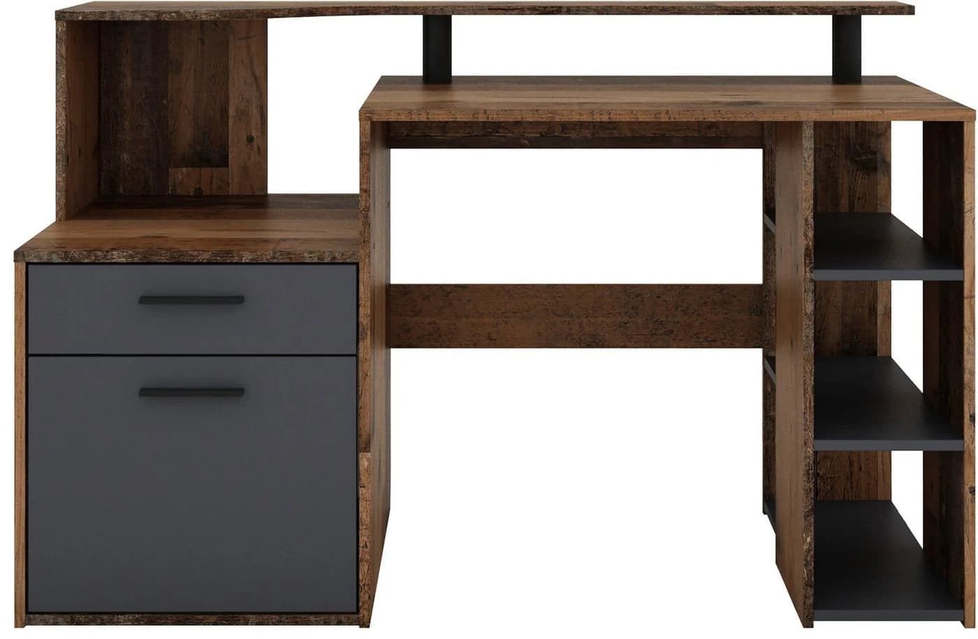 BYLIVING Schreibtisch Louise 140cm Old Style mit Stauraum - Bild 5