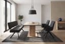 BYLIVING TORONTO Sitzbank 3-Sitzer dunkelgrau Schwarz Bild 1