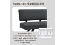 BYLIVING TORONTO Sitzbank 3-Sitzer dunkelgrau Schwarz Bild 4