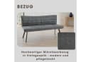 BYLIVING Sitzbank ROBBIE anthrazit/schwarz Stahl Microfaser Bild 3