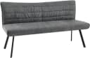 BYLIVING Sitzbank ROBBIE anthrazit/schwarz Stahl Microfaser Bild 5