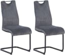 BYLIVING Freischwinger CAPRI 2er-Set grau/schwarz Bild 2