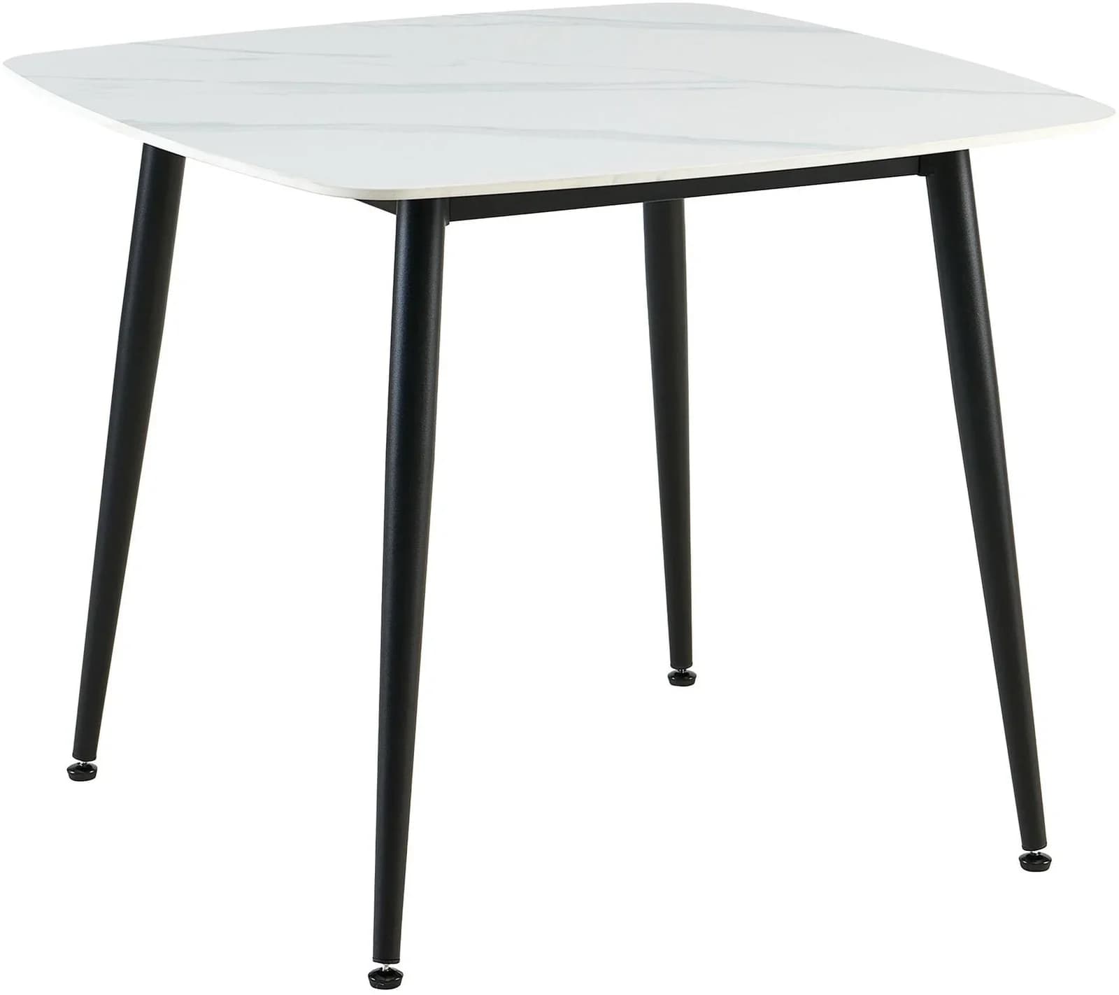 byLIVING Esstisch VERONA Weiß Stein 90x90 cm