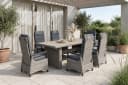 byLIVING Gartentisch BRISBANE grau Polywood Bild 1