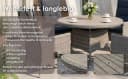 byLIVING Gartentisch DURBAN rund Polywood Polyrattan grau/natur Bild 5