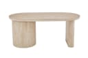 byLIVING Esstisch KAVALA Oval Keramikoptik Travertine Modernes Säulengestell Bild 5